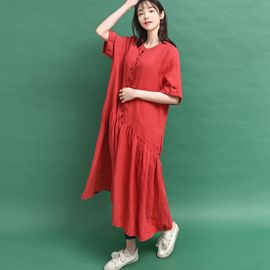 [Natural Garden] MADE N Bijo Unbald Linen Dress_High-quality materials, linen materials, signature products_ Made in KOREA